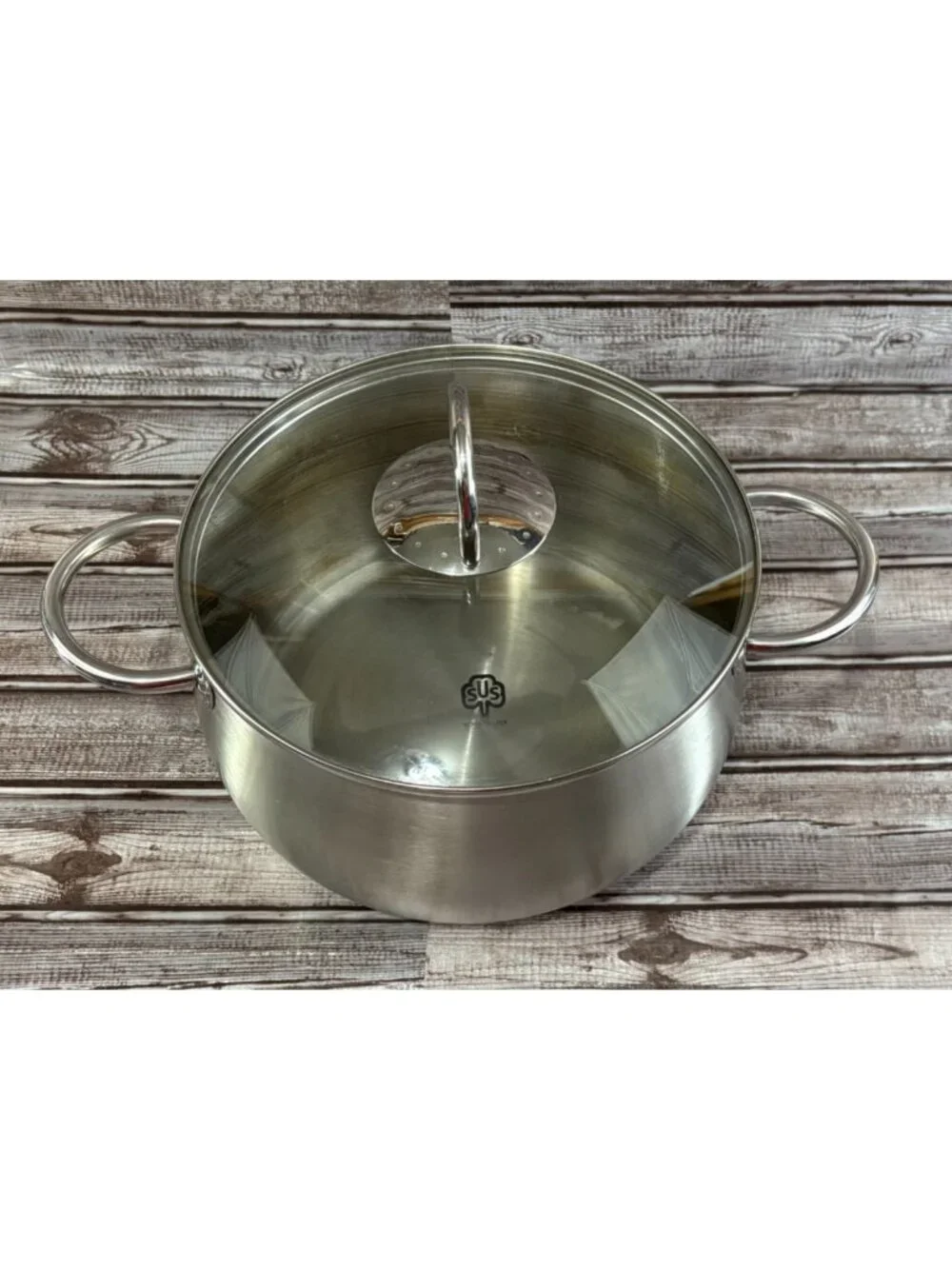 SCHULTE-UFER Stainless Steel 18/10 -5Qt Stock Pot W/Lid Induction Ready